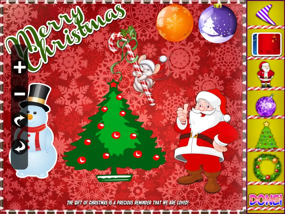 Christmas Card Making iPad  Screenshots