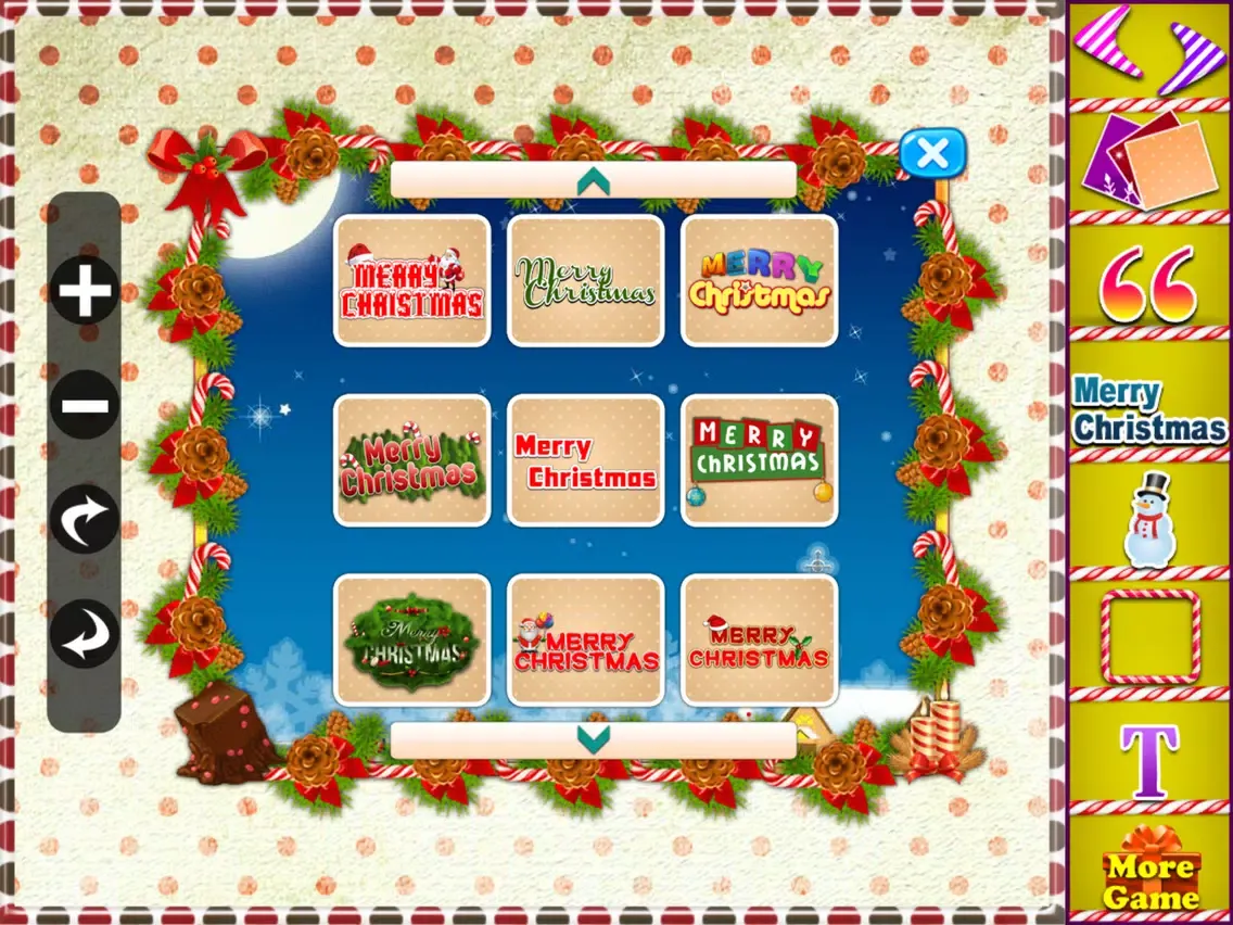 Christmas Card Making iPad  Screenshots