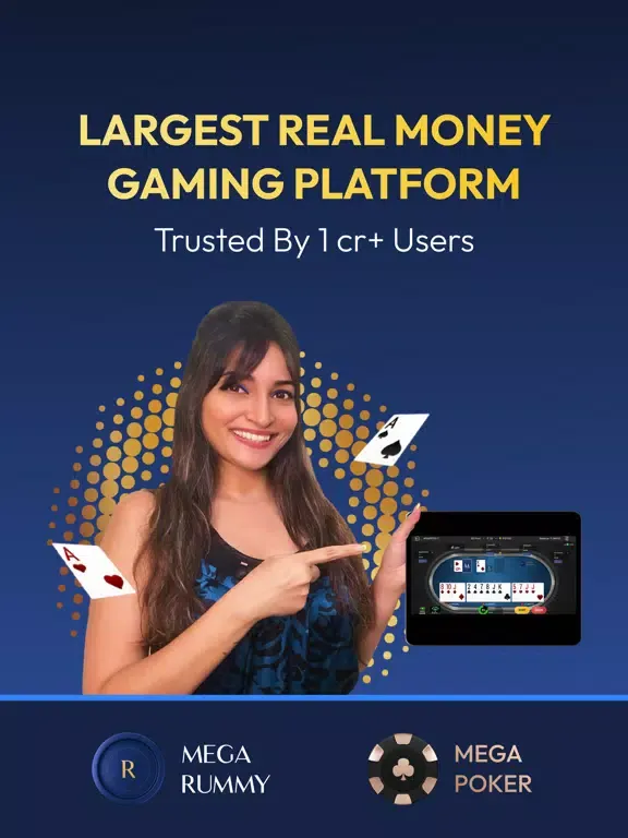 Mega Rummy & Poker Cash Game iPad 应用截图