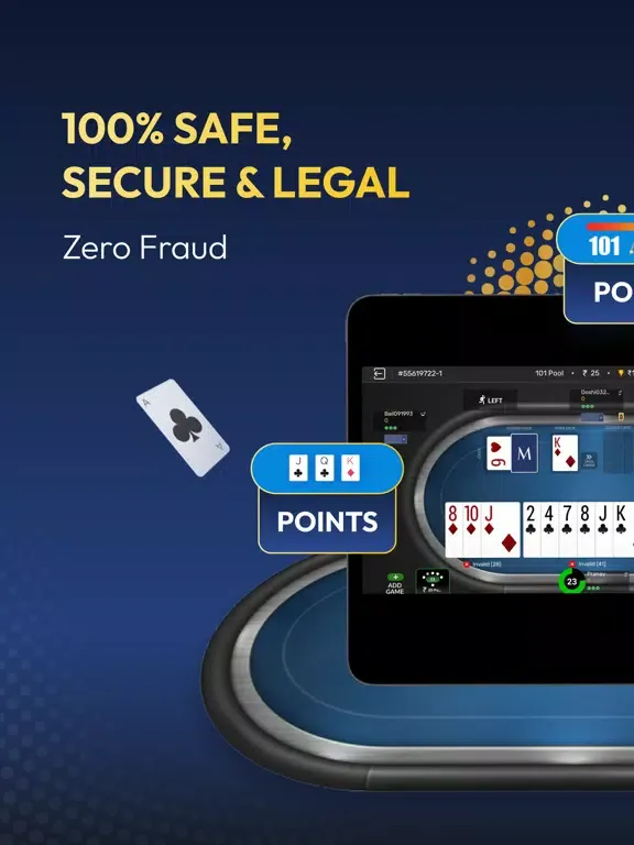 Mega Rummy & Poker Cash Game iPad 应用截图