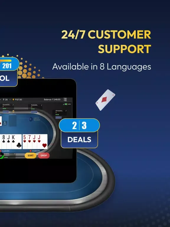 Mega Rummy & Poker Cash Game iPad 应用截图