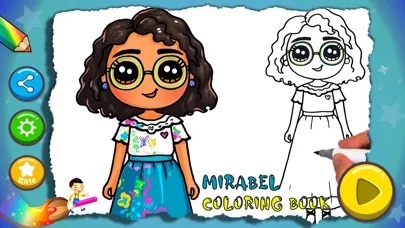 Ảnh chụp màn hình của Mirabel Coloring Book