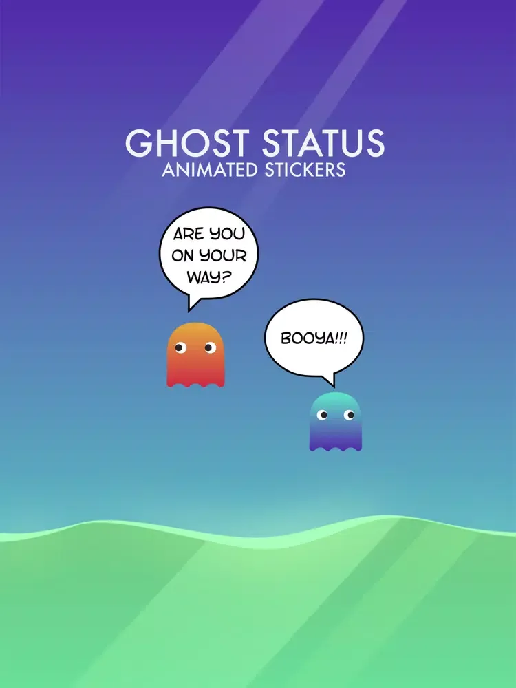 Tangkapan skrin Ghost Status Animated Stickers iPad 