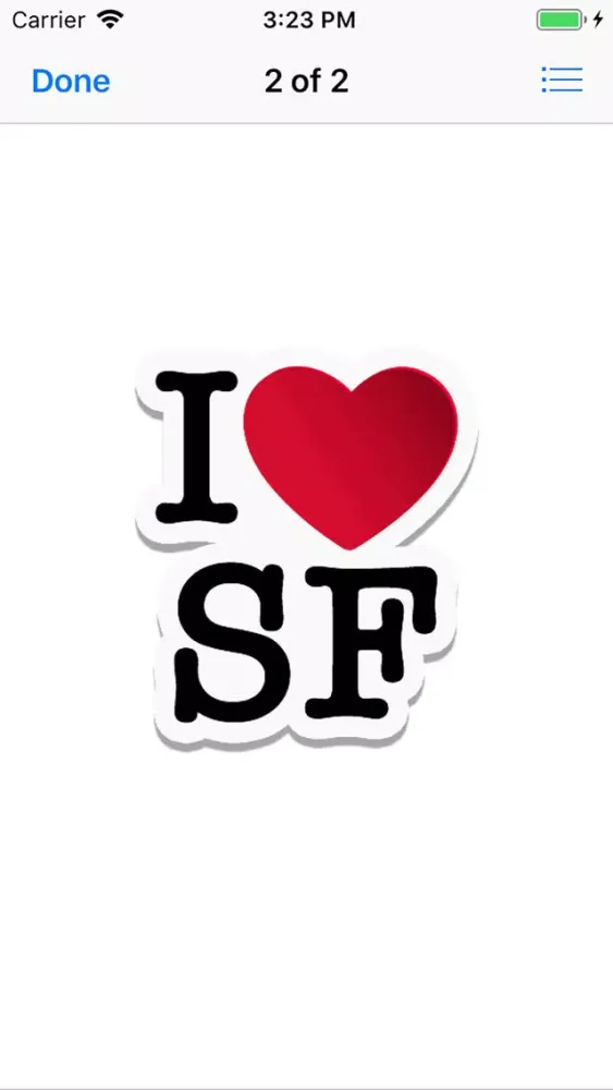 Capturas de tela do I Love Your City Stickers Pack