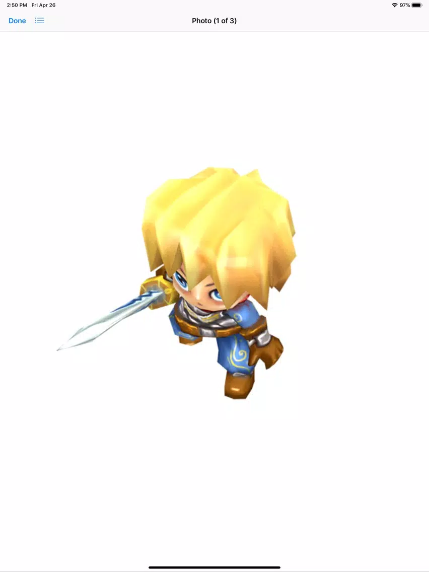 Tangkapan layar Knight in Shining Armour iPad 
