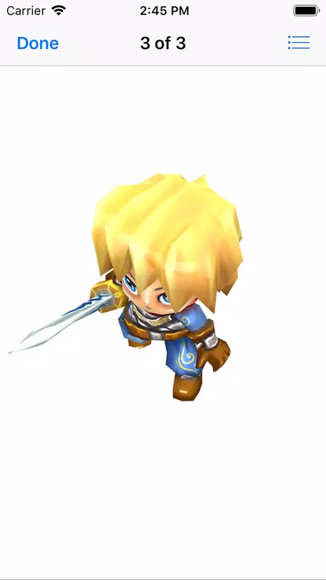 Tangkapan layar Knight in Shining Armour