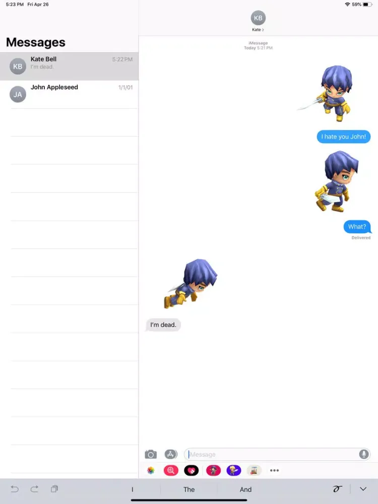Capturas de pantalla de Lady Knight Animated Stickers iPad 