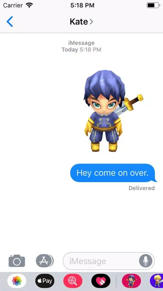 Capturas de pantalla de Lady Knight Animated Stickers
