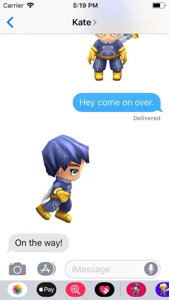 Capturas de pantalla de Lady Knight Animated Stickers