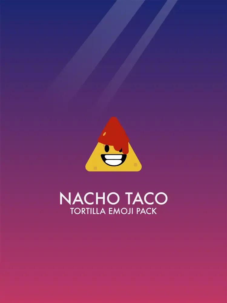 Tangkapan skrin Nacho Taco Stickers iPad 