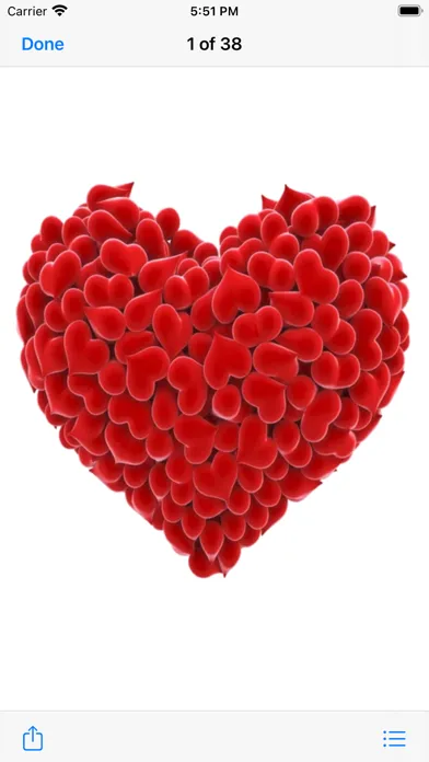 Capturas de tela do 3D Loving Heart Stickers Pack