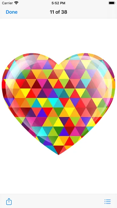 Capturas de tela do 3D Loving Heart Stickers Pack