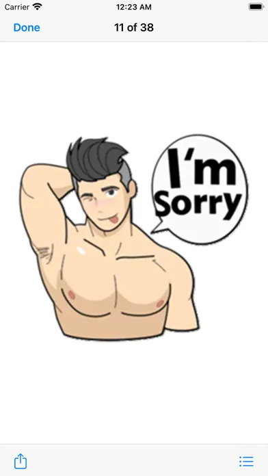Capturas de pantalla de It's Men Time Stickers Pack