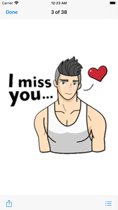 Capturas de pantalla de It's Men Time Stickers Pack