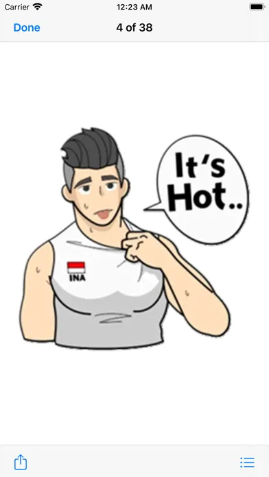 Capturas de pantalla de It's Men Time Stickers Pack