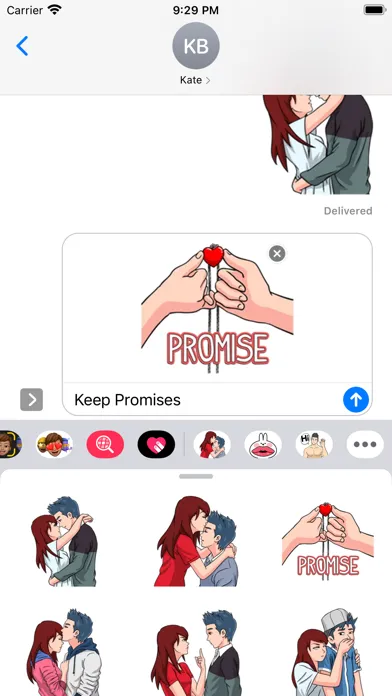 ภาพหน้าจอของ Keep Promises Sticker Pack