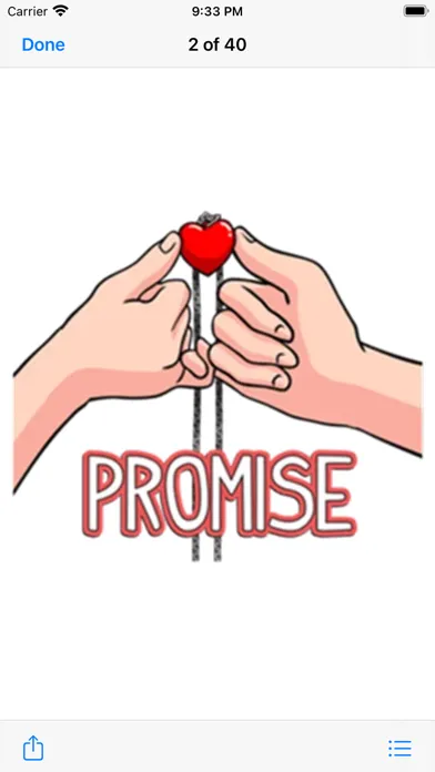 ภาพหน้าจอของ Keep Promises Sticker Pack