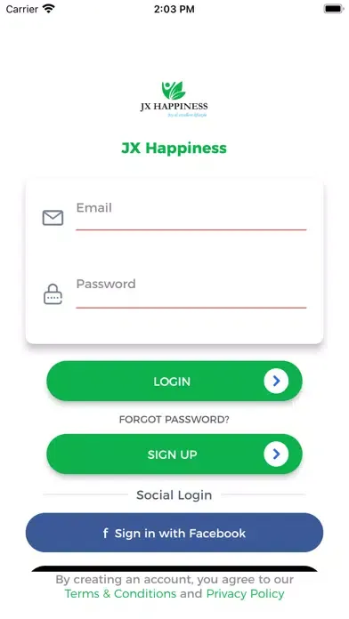Capturas de tela do JX Happiness