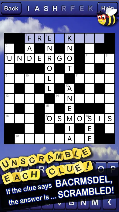 Zrzuty ekranu Crossword Scramble!