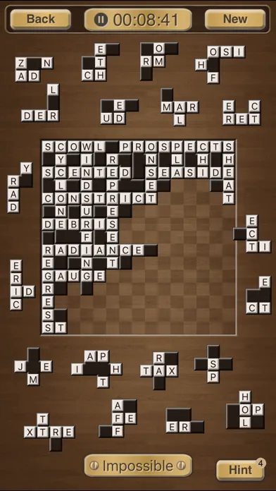 Captures d'écran de Crossword Jigsaw Puzzles