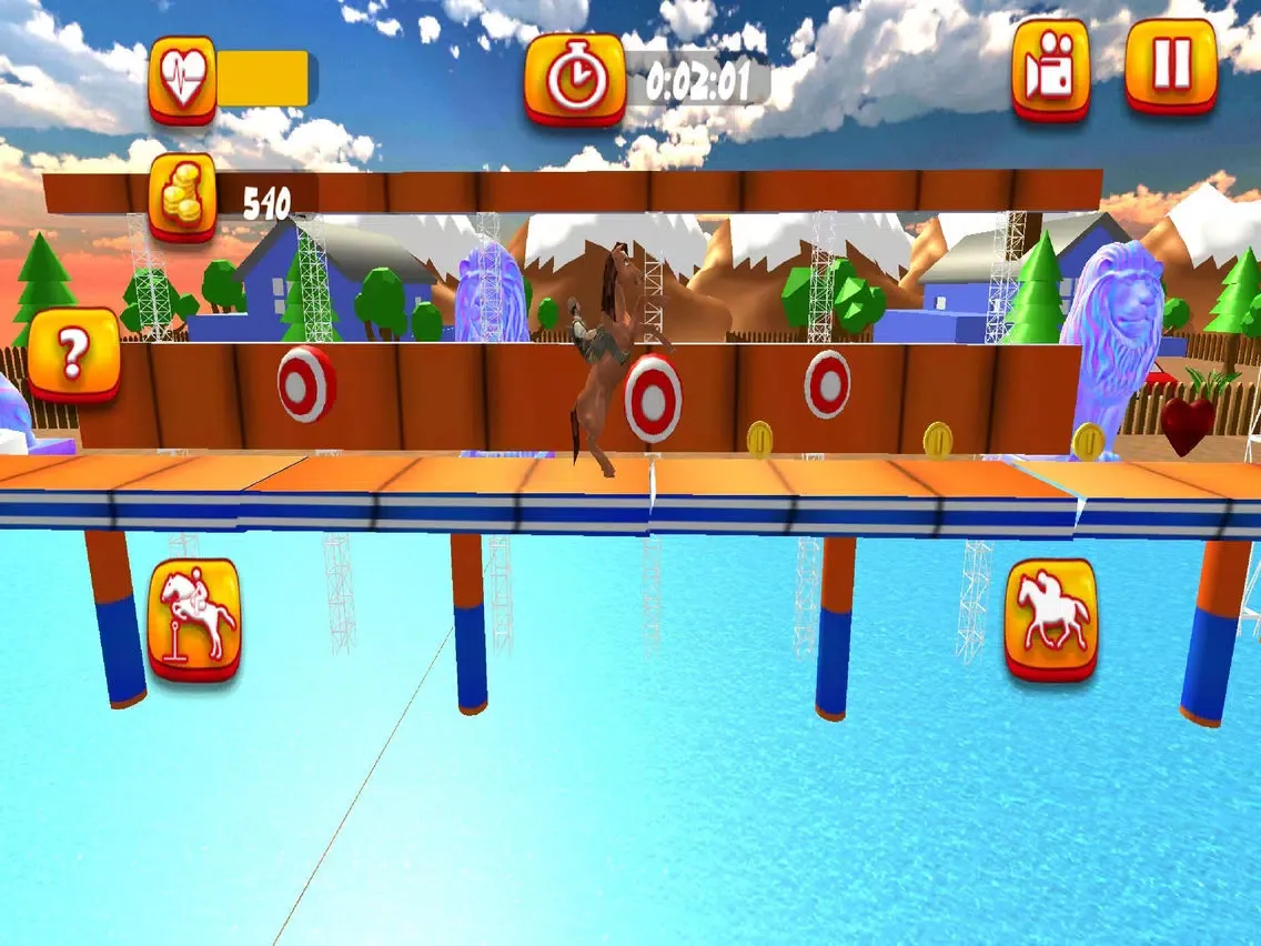 Capturas de tela do Horse Riding Stunt Simulation iPad 