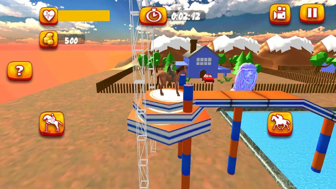 Capturas de tela do Horse Riding Stunt Simulation