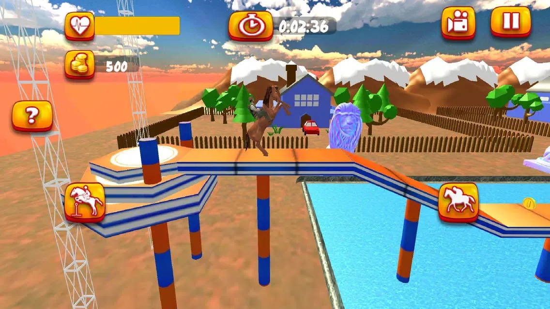 Capturas de tela do Horse Riding Stunt Simulation