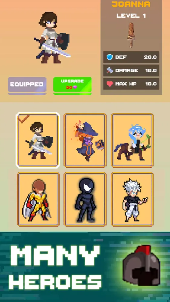 Captures d'écran de Merge Weapon: Pixel Hero