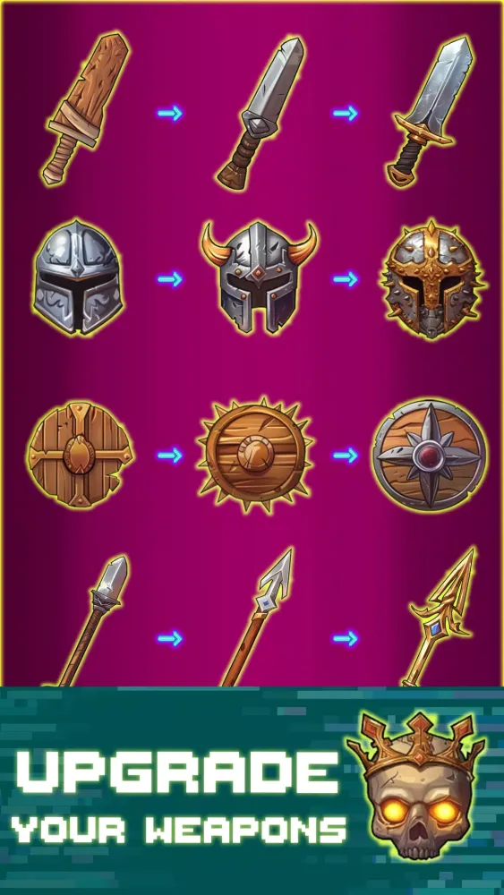 Captures d'écran de Merge Weapon: Pixel Hero