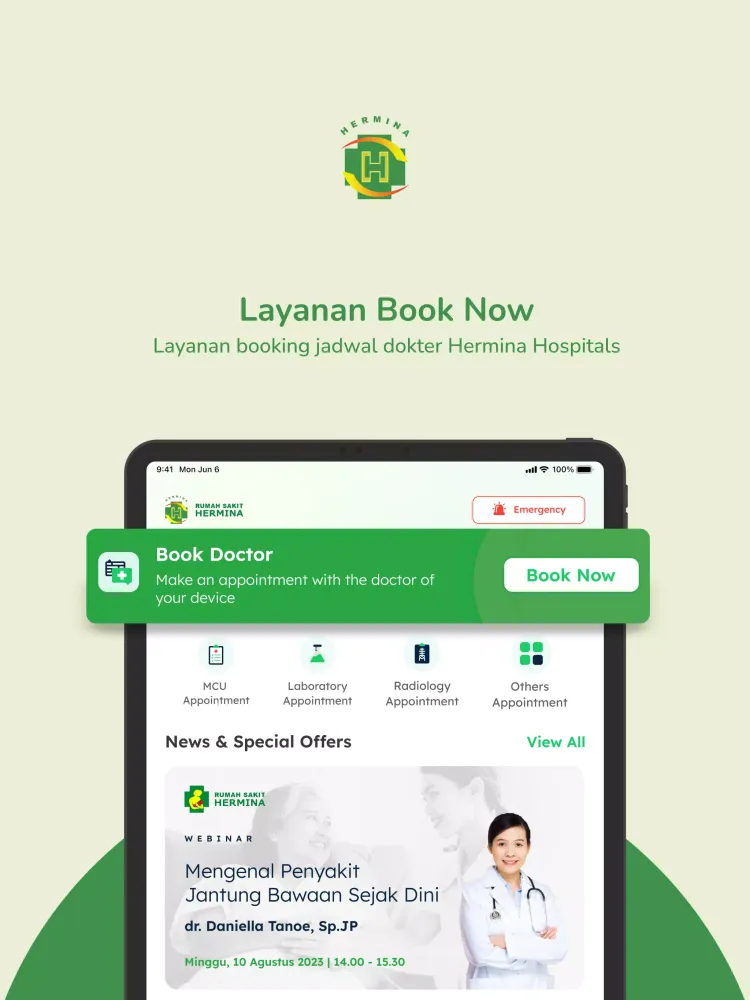 Tangkapan layar Halo Hermina