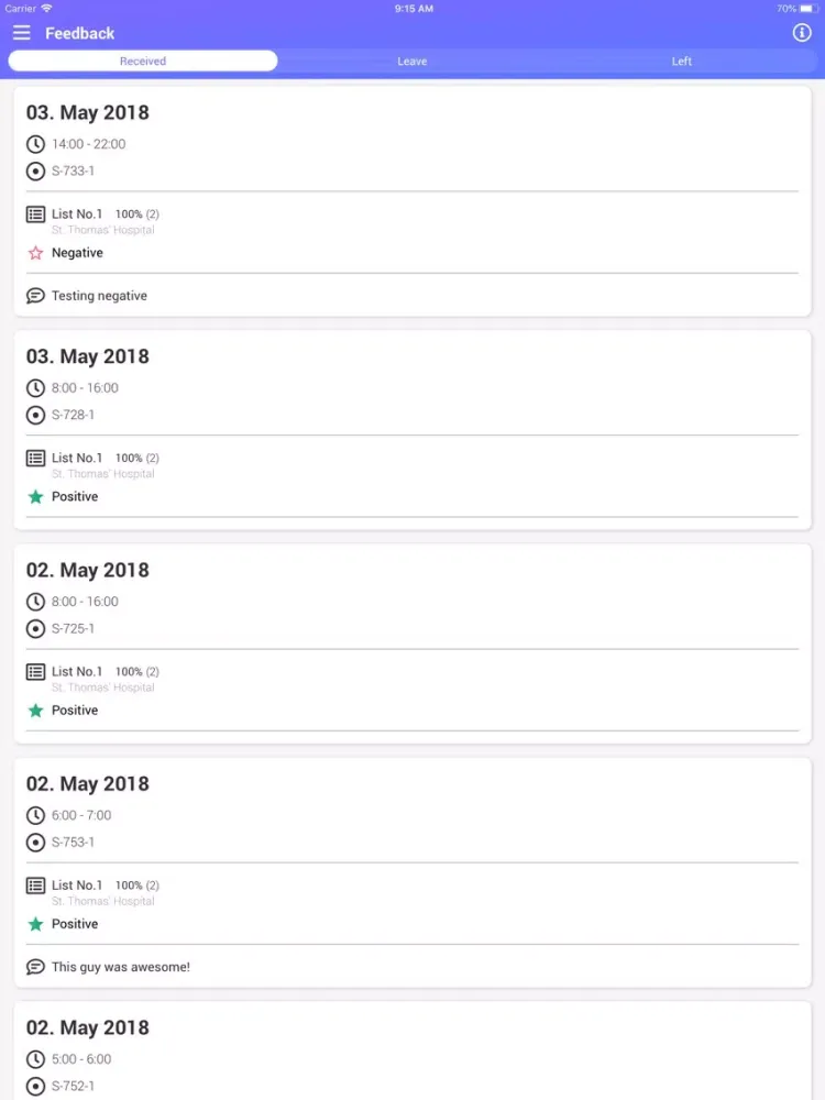 Capturas de pantalla de Megalist iPad 