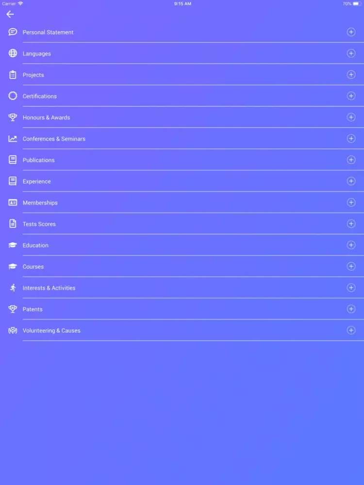 Capturas de pantalla de Megalist iPad 