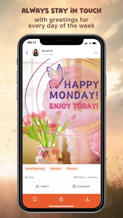 Good Morning Night Quotes GIFs স্ক্রিনশট