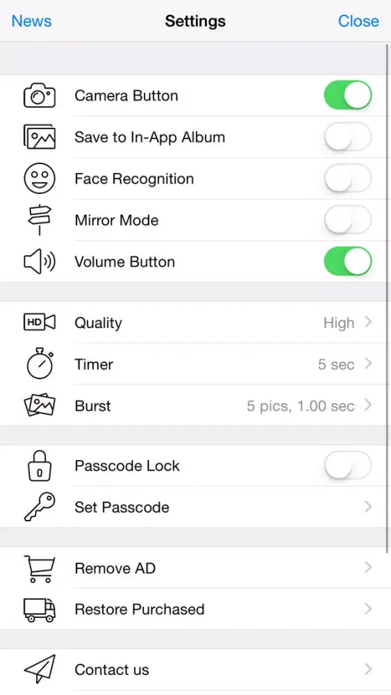 Secure Camera Pro سکرین شاٹس