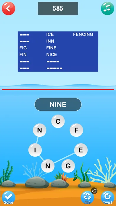 Bubbleword سکرین شاٹس