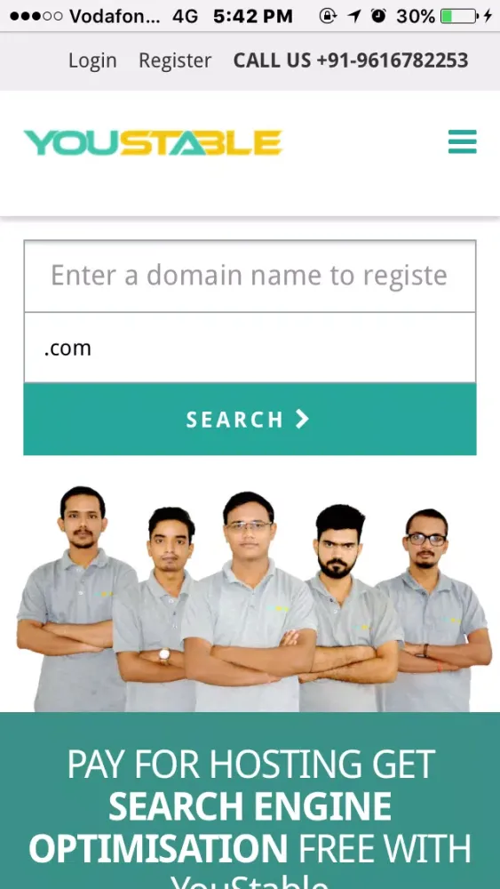 Tangkapan skrin Website Design, Hosting & SEO