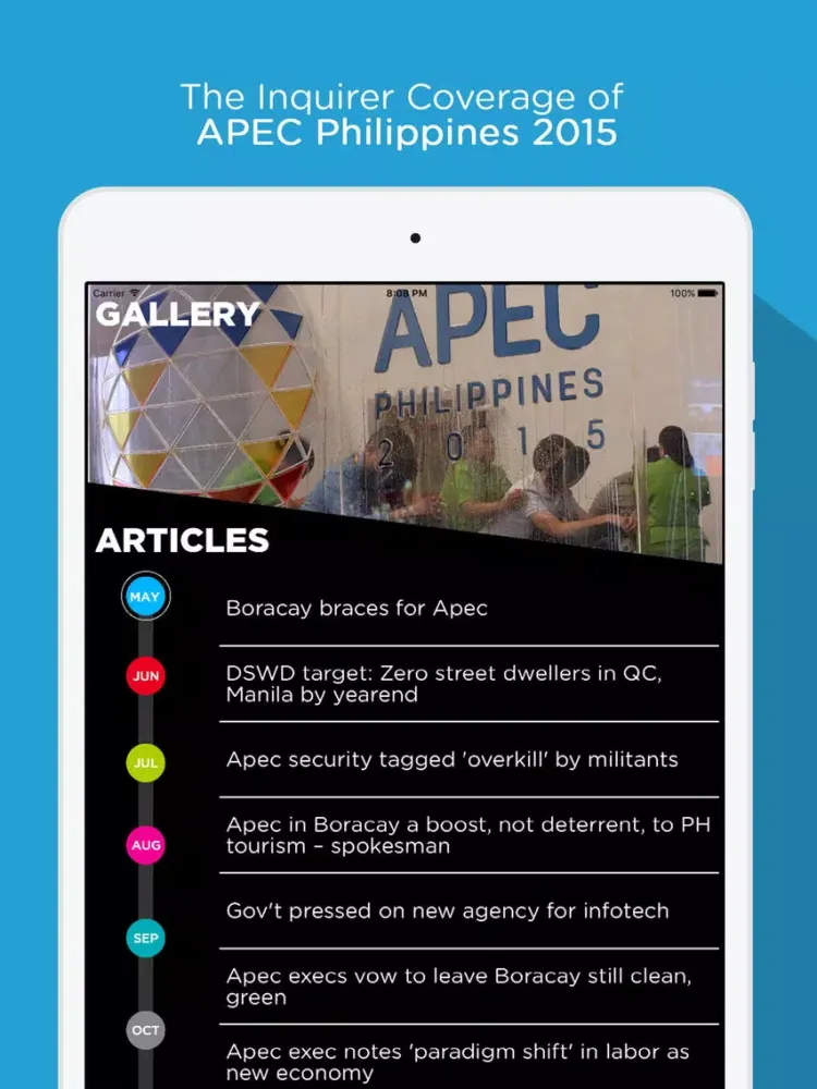 APEC 2015 Inquirer Coverage iPad  Ekran Görüntüleri