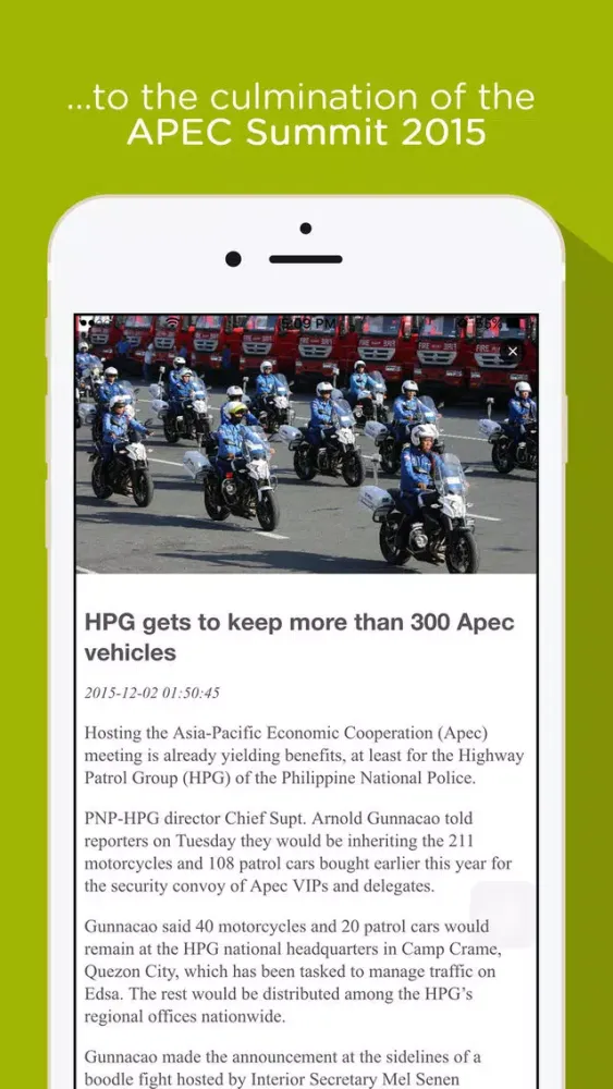 APEC 2015 Inquirer Coverage Ekran Görüntüleri