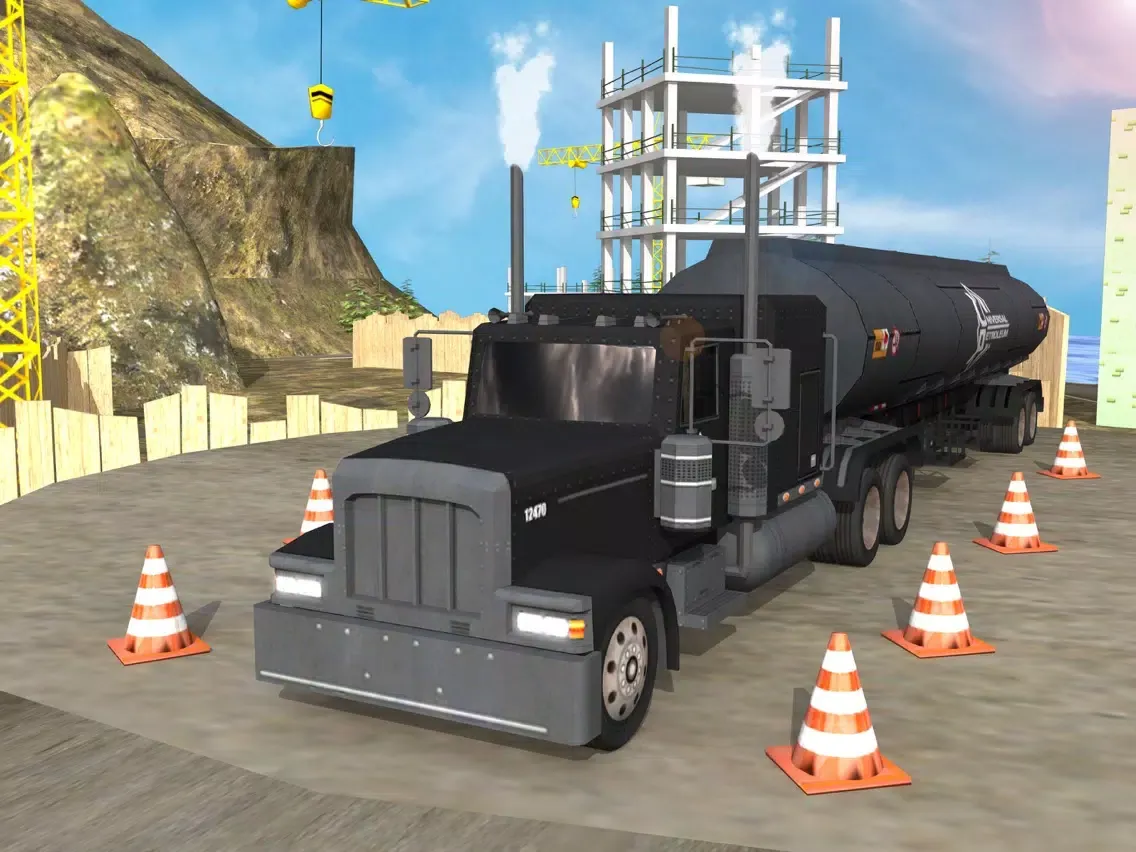 Cargo Truck Parking n Driving on Road of Bones iPad  Screenshots
