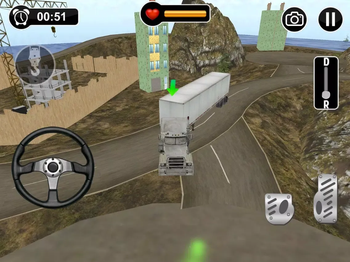 Cargo Truck Parking n Driving on Road of Bones iPad  Screenshots