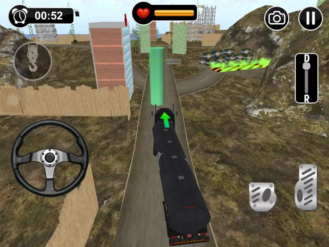 Cargo Truck Parking n Driving on Road of Bones iPad  Screenshots