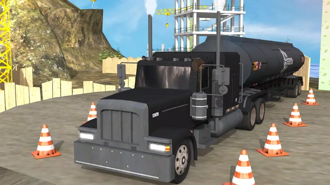 Cargo Truck Parking n Driving on Road of Bones Screenshots