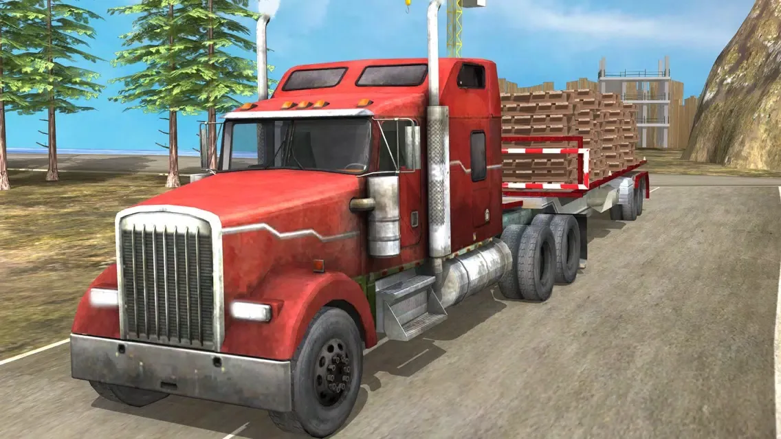 Cargo Truck Parking n Driving on Road of Bones Screenshots