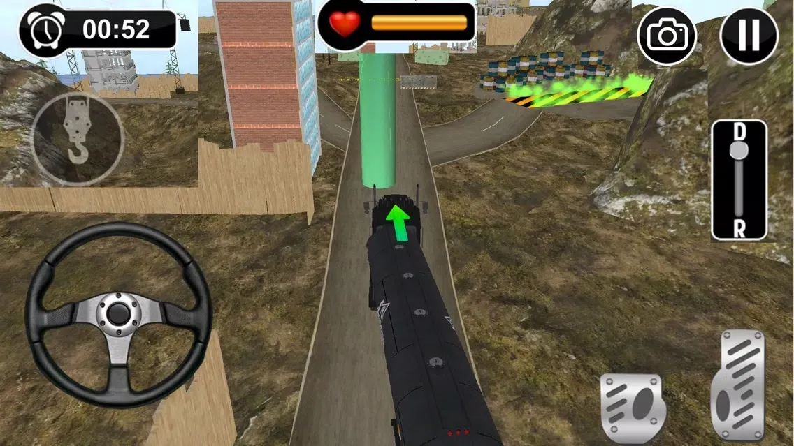 Cargo Truck Parking n Driving on Road of Bones Screenshots