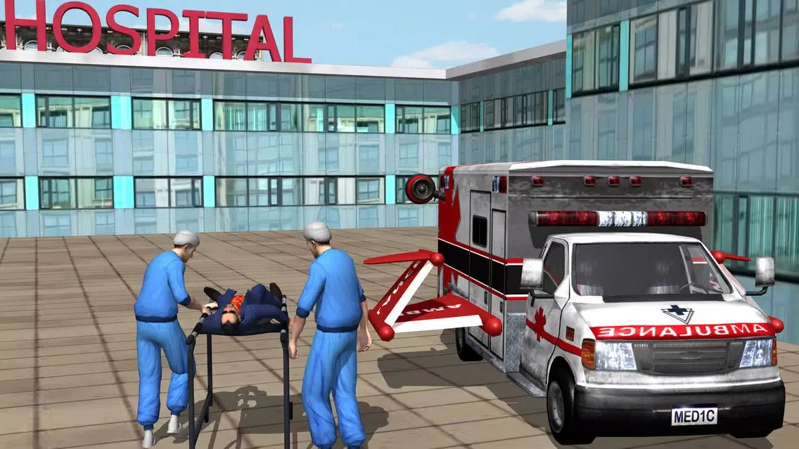 Flying Dr.Parking Ambulance Simulator 3D سکرین شاٹس