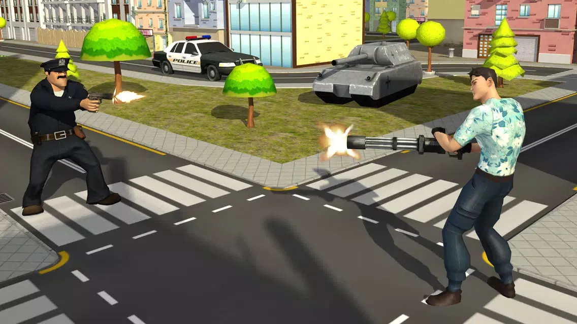 ภาพหน้าจอของ Gunner Theft Extreme Terrorist