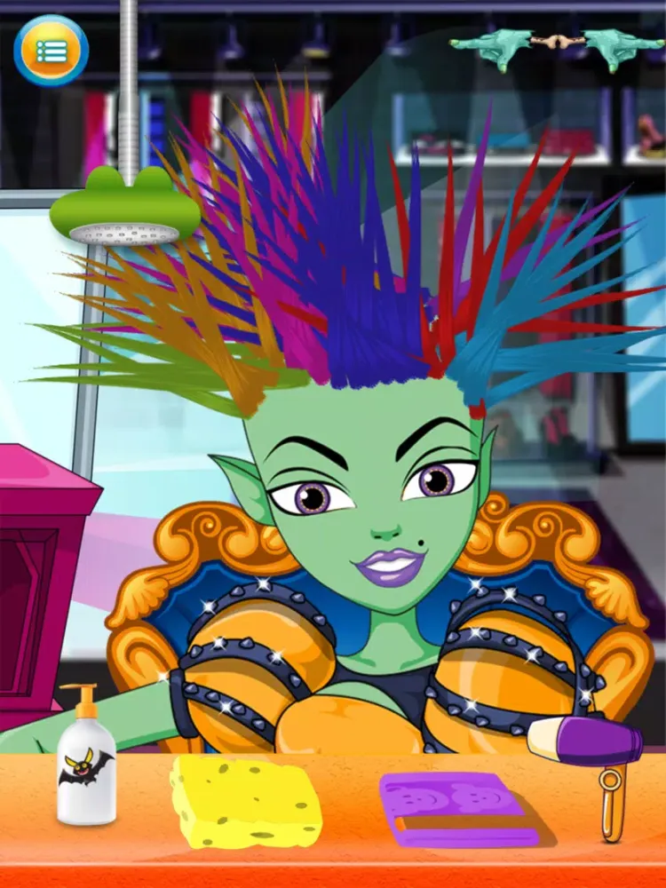 Tangkapan layar Kids New Halloween Hair Salon game for hair style makeover iPad 
