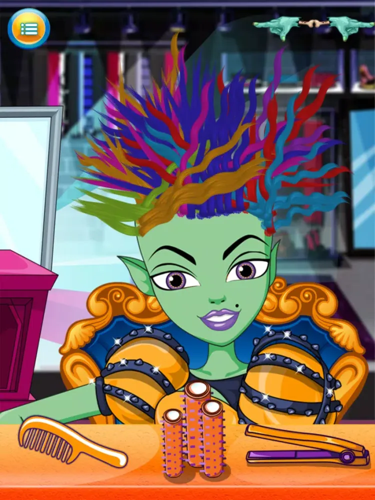 Tangkapan layar Kids New Halloween Hair Salon game for hair style makeover iPad 