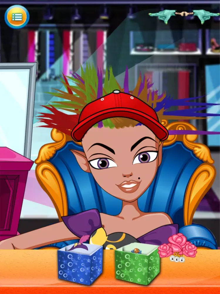 Tangkapan layar Kids New Halloween Hair Salon game for hair style makeover iPad 