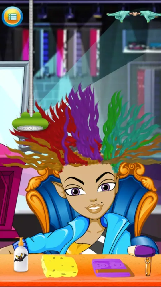 Tangkapan layar Kids New Halloween Hair Salon game for hair style makeover